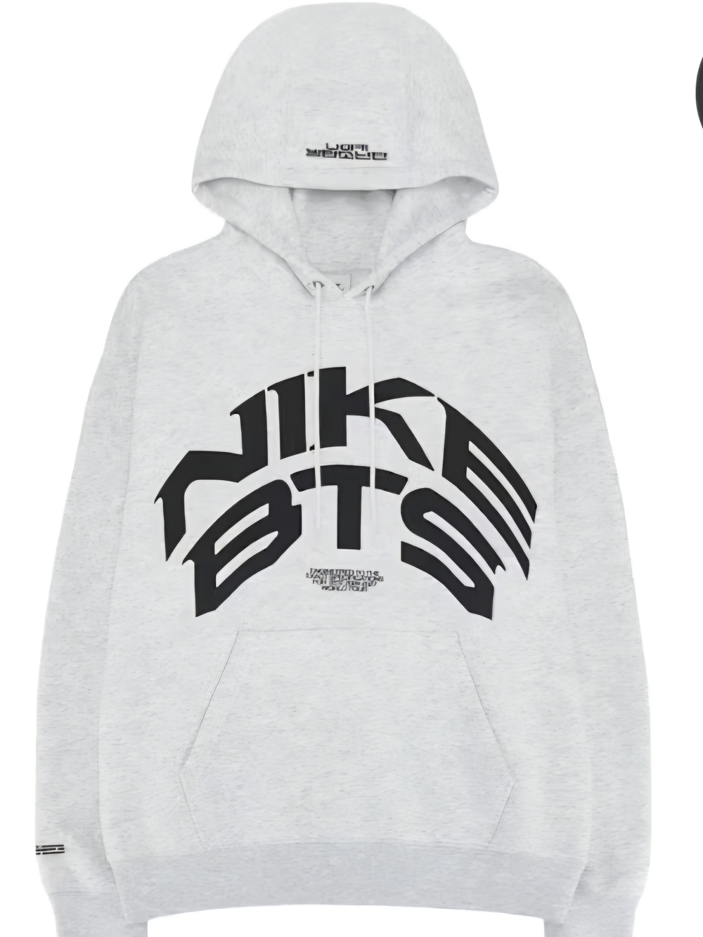 Nike x BTS-Men's Light Gray Graphic Hoodie Sweatshirt